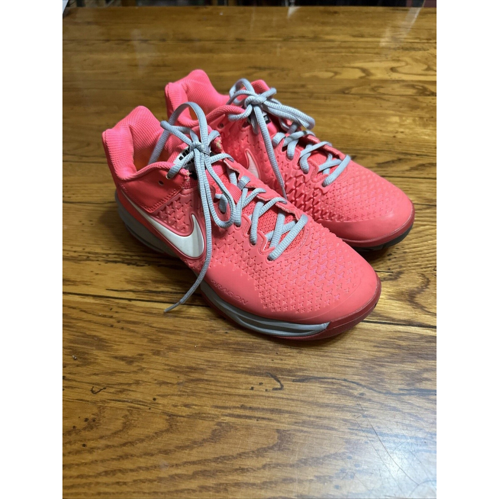 Nike Womens 554874-610 Pink Air Max Cage Ankle High Lace Up Size 7 Tennis Shoes